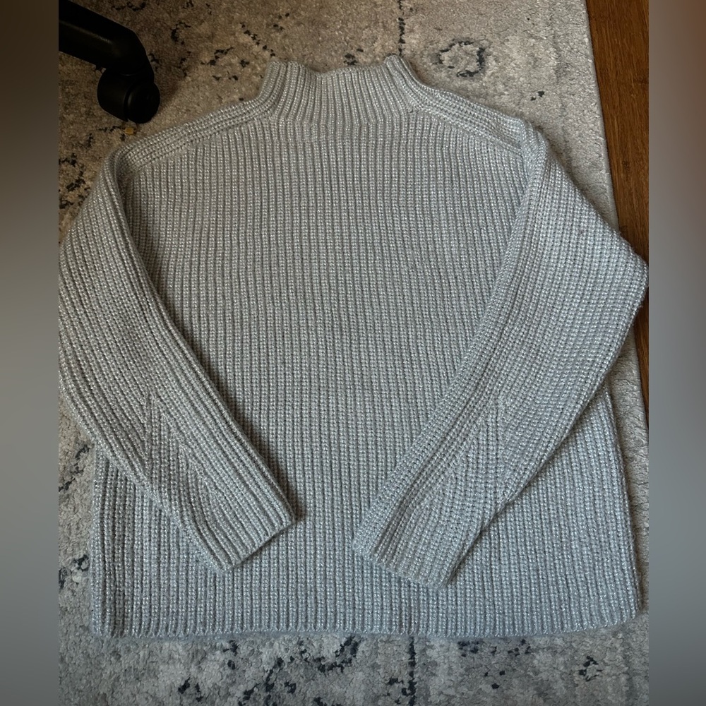 Ann Taylor Gray Turtleneck Sweater